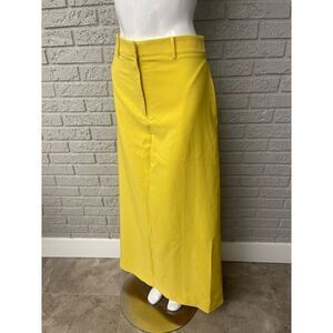 NWT Stylewe Yellow Straight Maxi Shirt with Pockets Size L